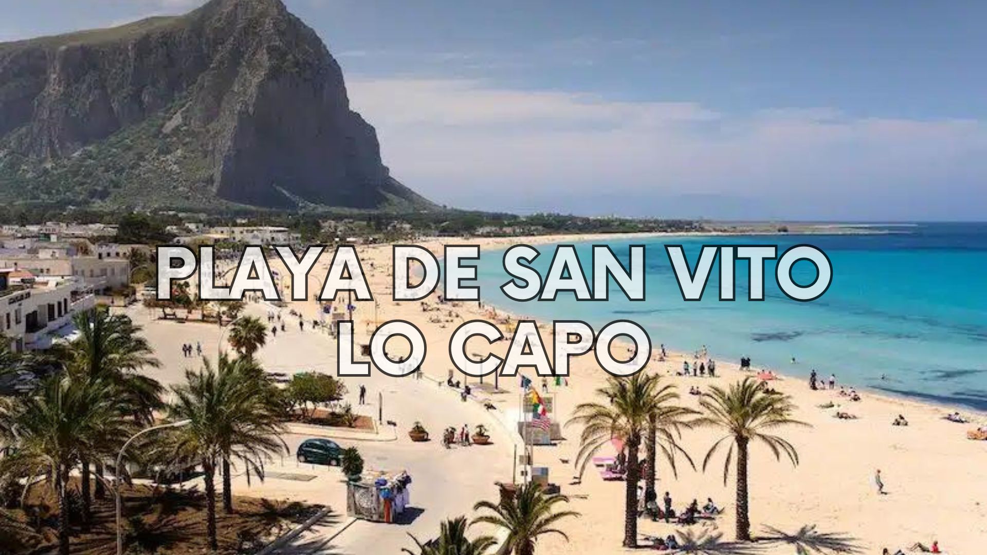 Playa de San Vito Lo capo en Sicilia
